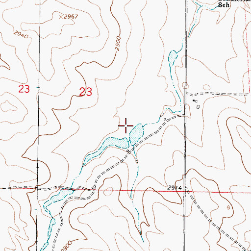 Topographic Map of Floodly Dam, MT