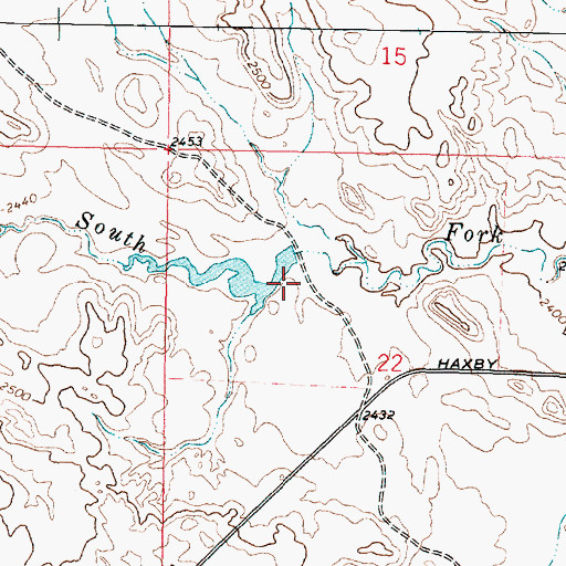 Topographic Map of Pink Sketter Number 1 Dam, MT