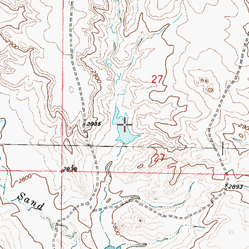 Topographic Map of RO Smith Number 1 Dam, MT