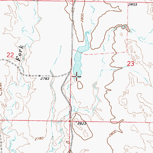 Topographic Map of VT Number 1 Dam, MT