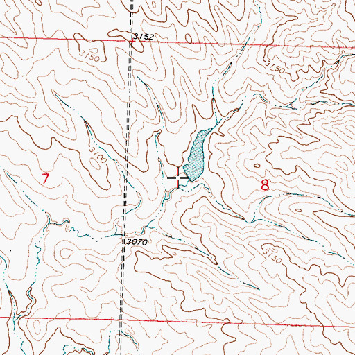 Topographic Map of L Galt Number 7 Dam, MT
