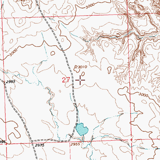 Topographic Map of Frazer Number 1 Dam, MT
