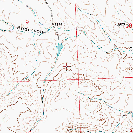 Topographic Map of Bethel Number 4 Dam, MT