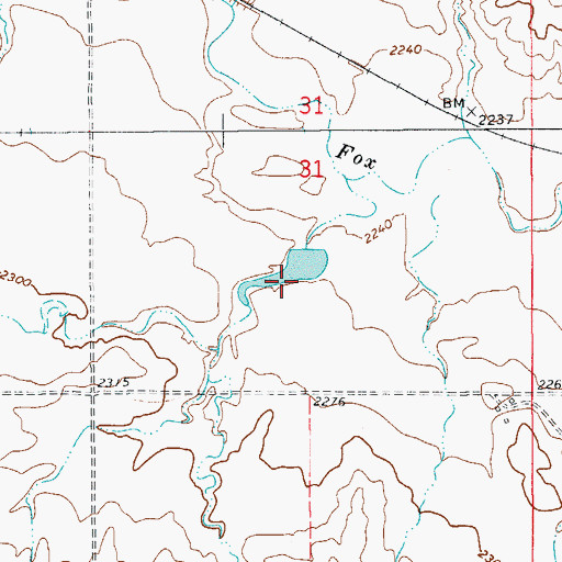 Topographic Map of Lyle Dam, MT