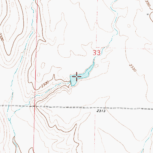 Topographic Map of The Man Dam, MT