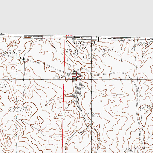 Topographic Map of Blatter Dam, MT