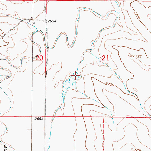 Topographic Map of Thorn Dam, MT