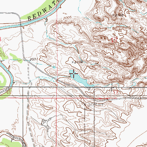 Topographic Map of Shefelbine Dam, MT