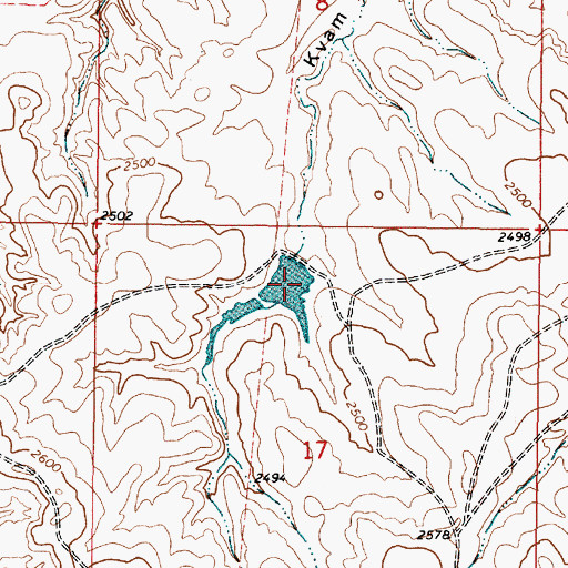 Topographic Map of Paine Dam, MT