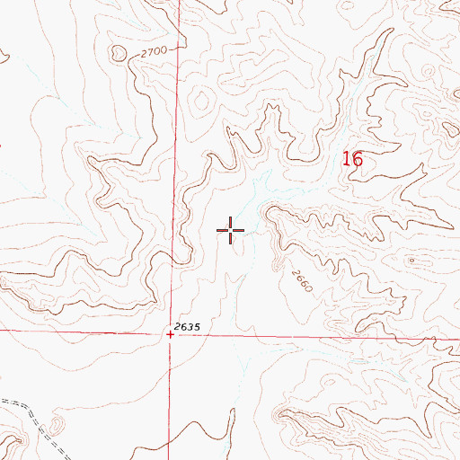 Topographic Map of Rey Dam, MT