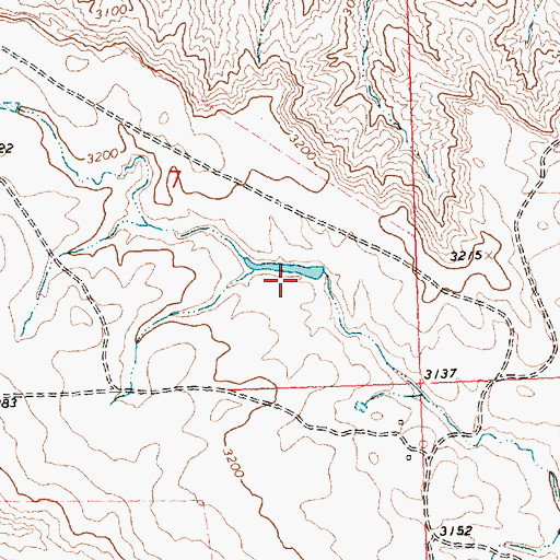 Topographic Map of Damschen Number 2 Dam, MT