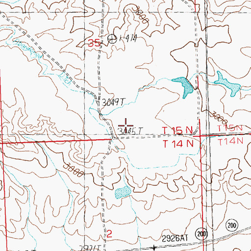 Topographic Map of Bohn Number 3 Dam, MT