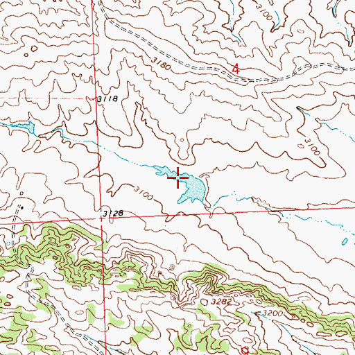 Topographic Map of Walker Number 1 Dam, MT