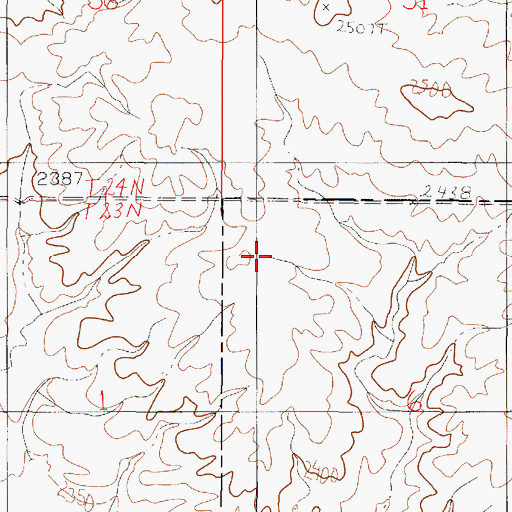 Topographic Map of Smile Number 2 Dam, MT
