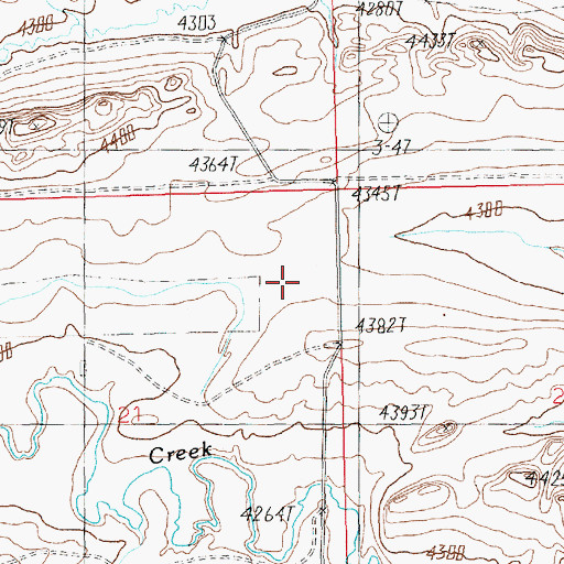 Topographic Map of Griffith Dam, MT