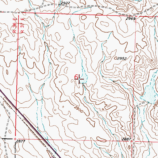 Topographic Map of JA Montgomery Number 1 Dam, MT
