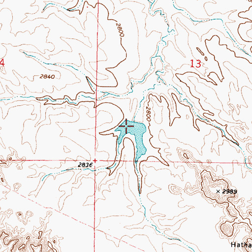 Topographic Map of French Number 17 Dam, MT