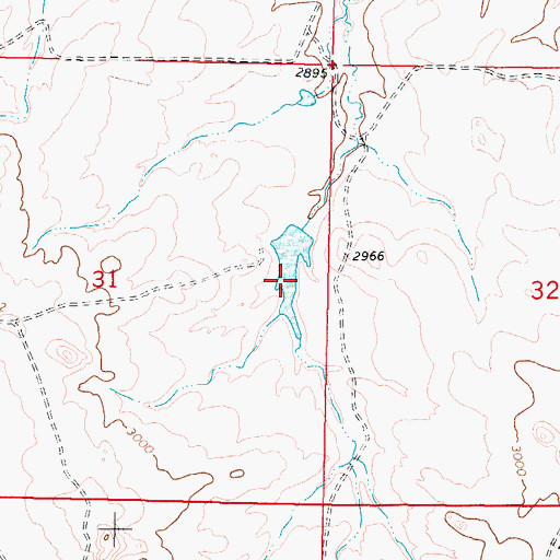 Topographic Map of Aybee Dam, MT