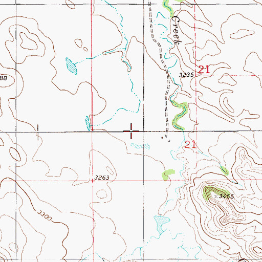 Topographic Map of Zelzo Dam, MT