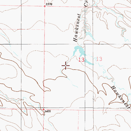 Topographic Map of Blackford Number 5 Dam, MT