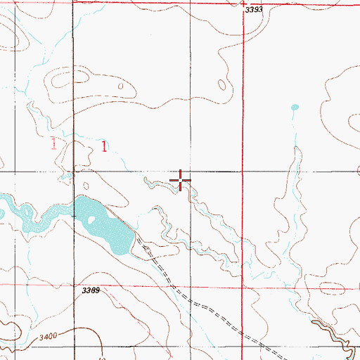 Topographic Map of Blackford Number 3 Dam, MT