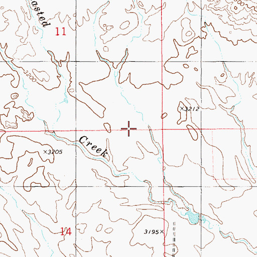 Topographic Map of Sand Rock Dam, MT