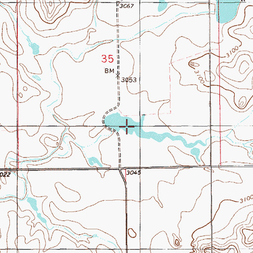 Topographic Map of Halmans Number 2 Dam, MT