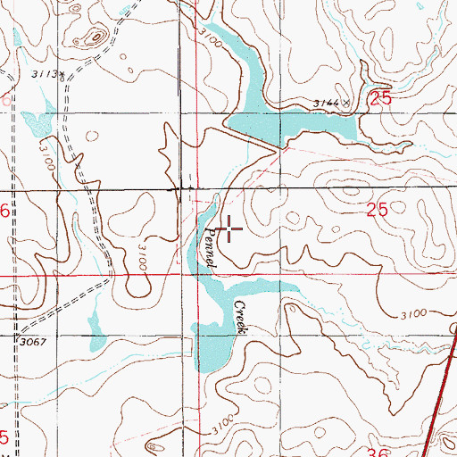 Topographic Map of Halmans Number 3 Dam, MT