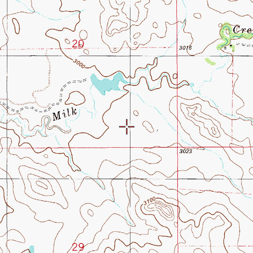 Topographic Map of Palm Ranch Number 2 Dam, MT
