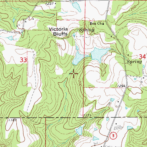 Topographic Map of Stair Lake, AR