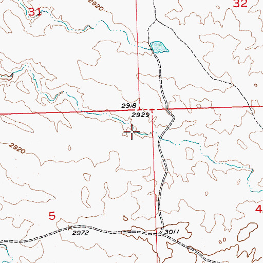 Topographic Map of Sagebrush Number 3 Dam, MT