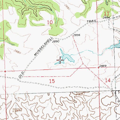 Topographic Map of Prairie DOG Dam, MT