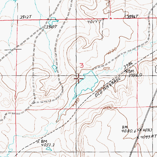 Topographic Map of Colver Dam, MT