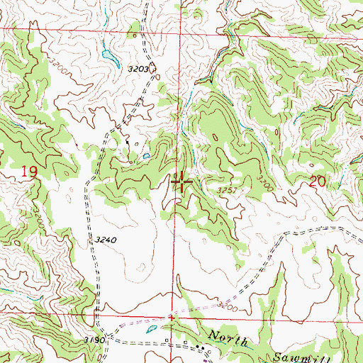 Topographic Map of Mable Number 1 Dam, MT