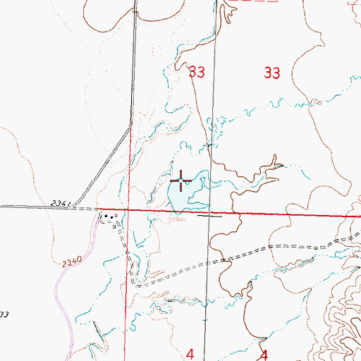 Topographic Map of R Ereaux Number 1 Dam, MT