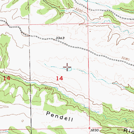 Topographic Map of Tarzan Dam, MT