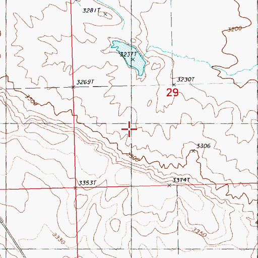 Topographic Map of Powell Number 1 Dam, MT
