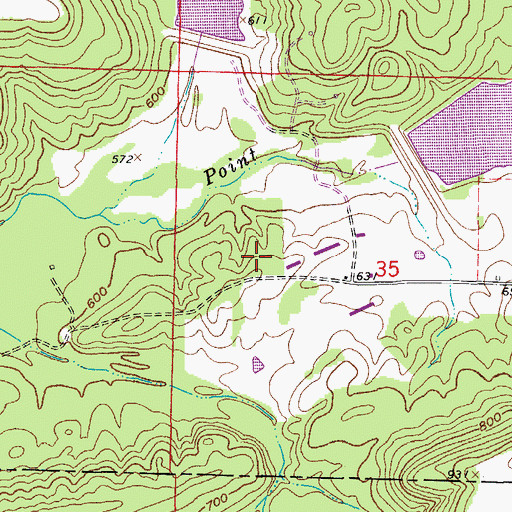 Topographic Map of East Fork Point Remove Site One Dam, AR