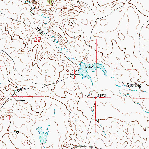 Topographic Map of Stevens Number 1 Dam, MT