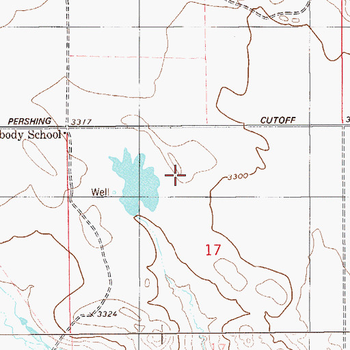 Topographic Map of Hubbard Number 1 Dam, MT