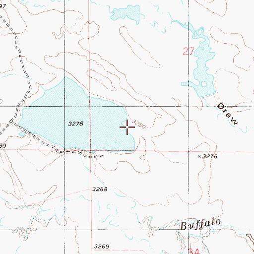 Topographic Map of Cline Number 2 Dam, MT