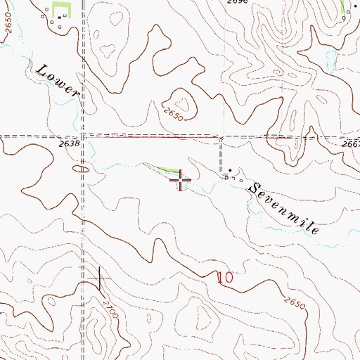 Topographic Map of Iehl Dam, MT