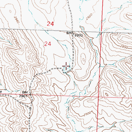 Topographic Map of L Galt Number 25 Dam, MT