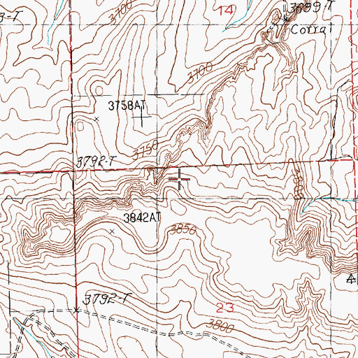 Topographic Map of Ivy Number 3 Dam, MT