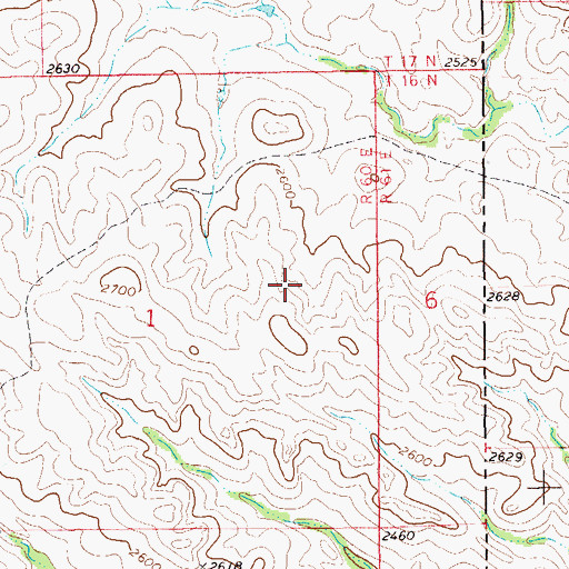 Topographic Map of Hollar Dam, MT