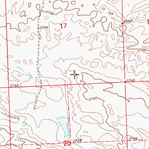 Topographic Map of Noel Number 3 Dam, MT