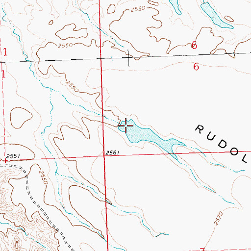 Topographic Map of Halvor Number 2 Dam, MT