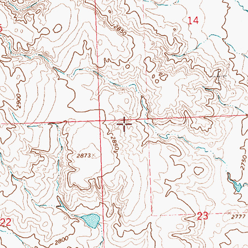 Topographic Map of Isaac Frye Number 3 Dam, MT