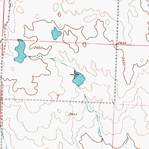 Topographic Map of Blunt RanchES Number 2 Dam, MT