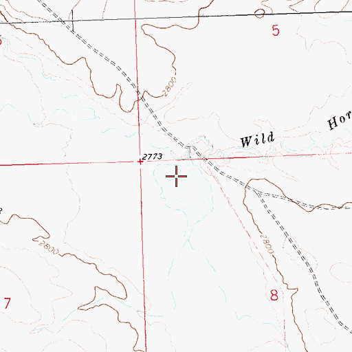 Topographic Map of Fort Belknap Number 6 Dam, MT